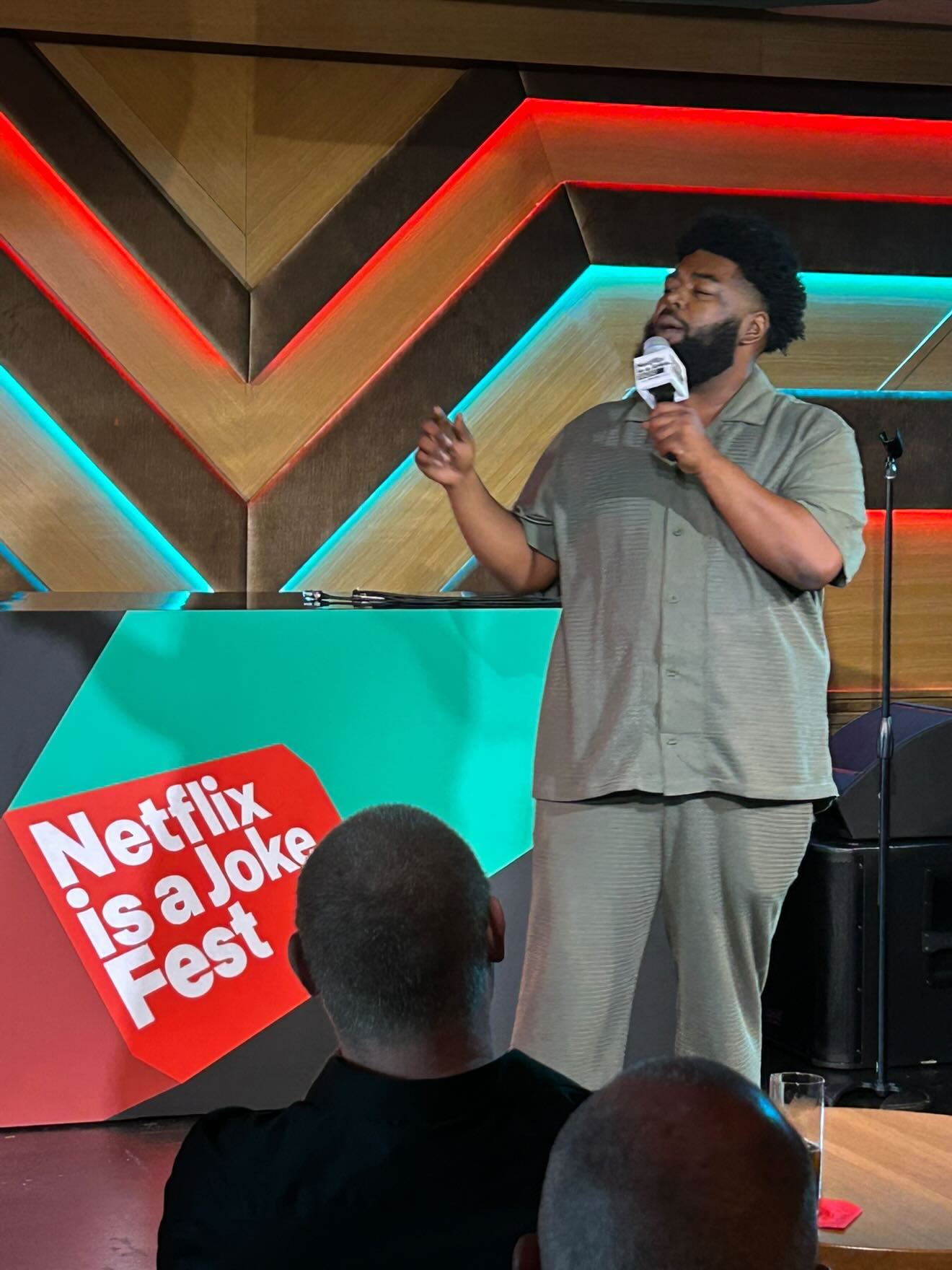 Khairy Creek performing at the Netflix Is A Joke Fest