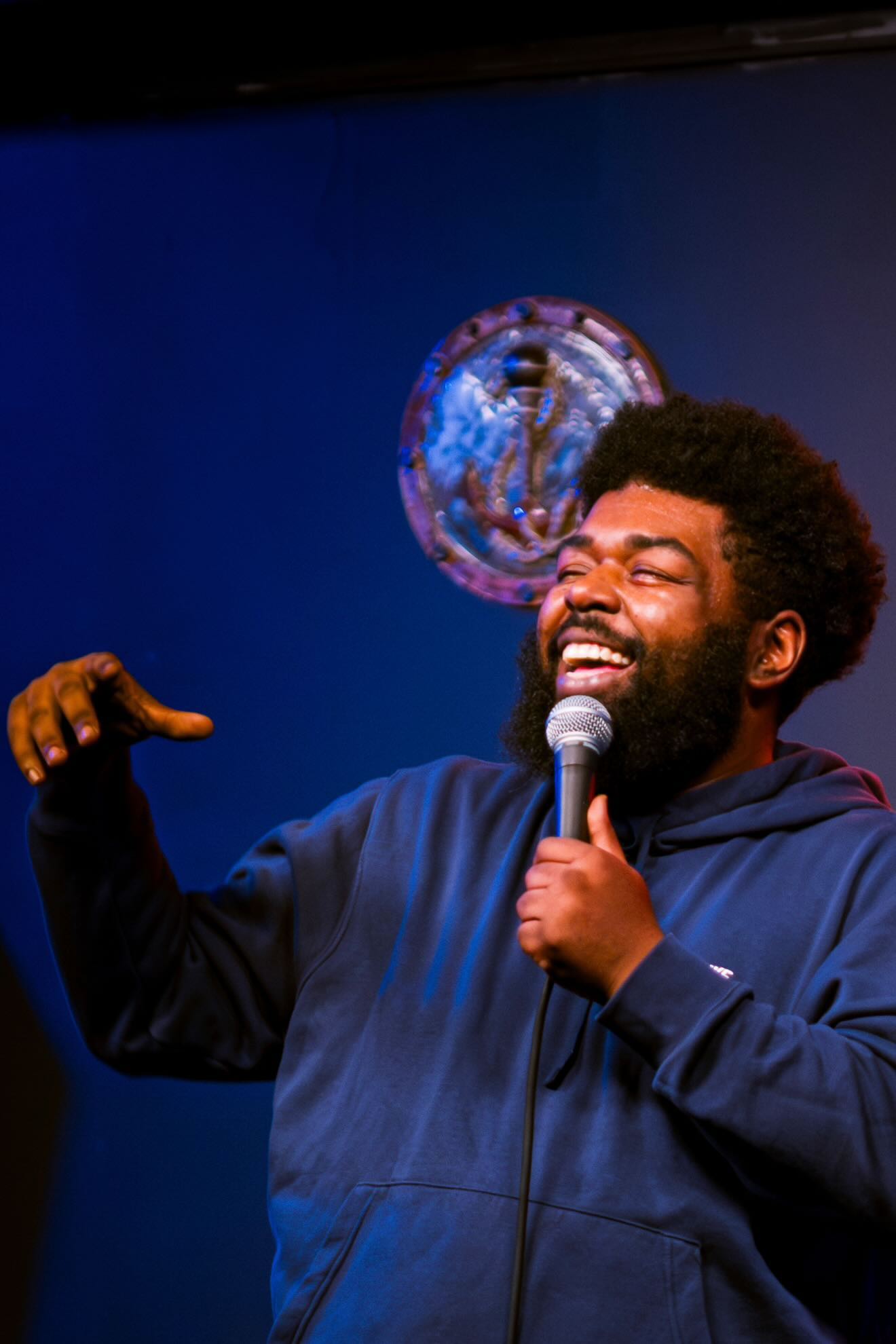 Khairy Creek performing stand-up